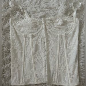 White corset top